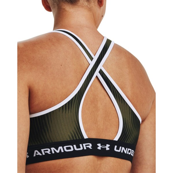 Shirts Under Armour Ua Crossback Mid Print Svarta,Gröna 163 - 167 cm/S