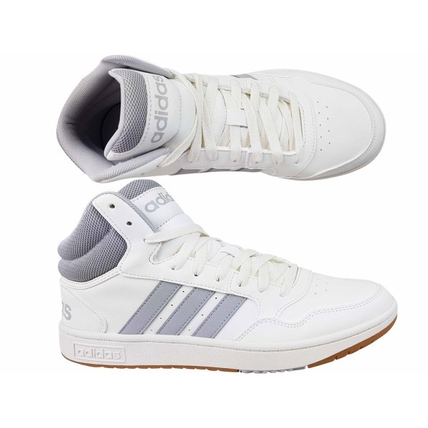 Sko Adidas Hoops 3.0 Mid Hvid 44