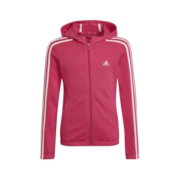 Sweatshirts Adidas Essentials 3S Fullzip Hoodie JR Rosa 105 - 110 cm/4 - 5 år
