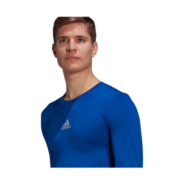 T-shirts Adidas Techfit Compression Blå 170 - 175 cm/M