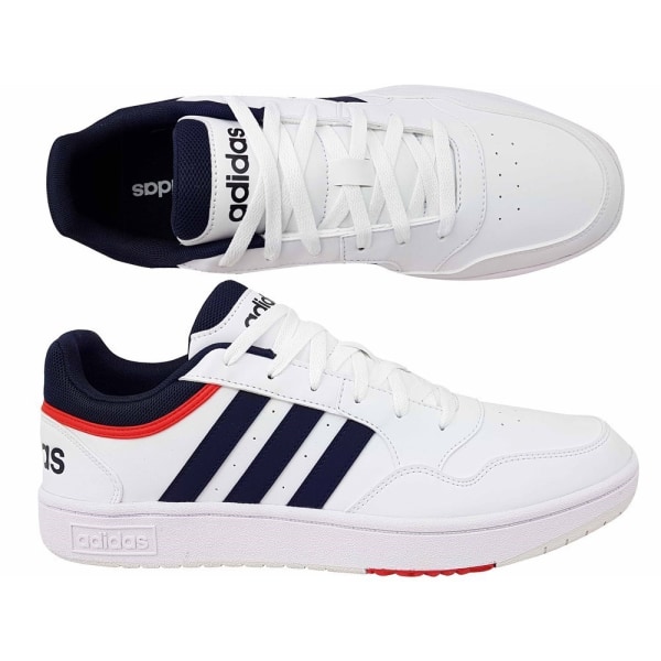 Sneakers low Adidas Hoops 30 Hvid,Flåde,Rød 44