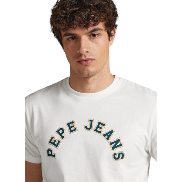 T-shirts Pepe Jeans WESTEND TEE FUTURE ECRU Hvid 176 - 181 cm/L