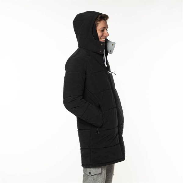 Jakker Champion Script Logo Back Padded Hooded Sort 178 - 182 cm/M