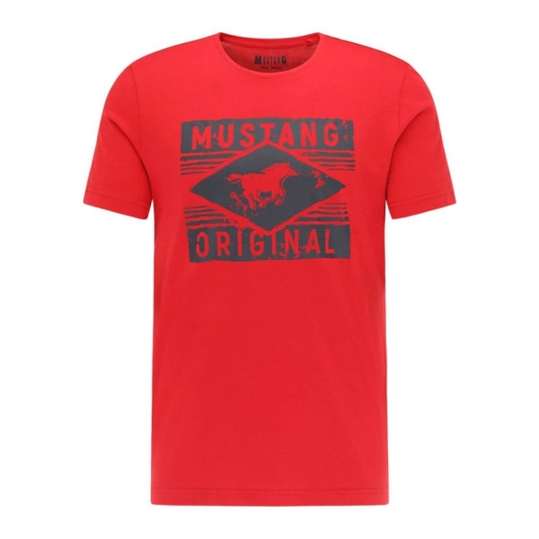 T-paidat Mustang Alex C Print Punainen 164 - 169 cm/S