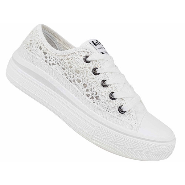 Sneakers low Lee Cooper LCW23441617 Hvid 40