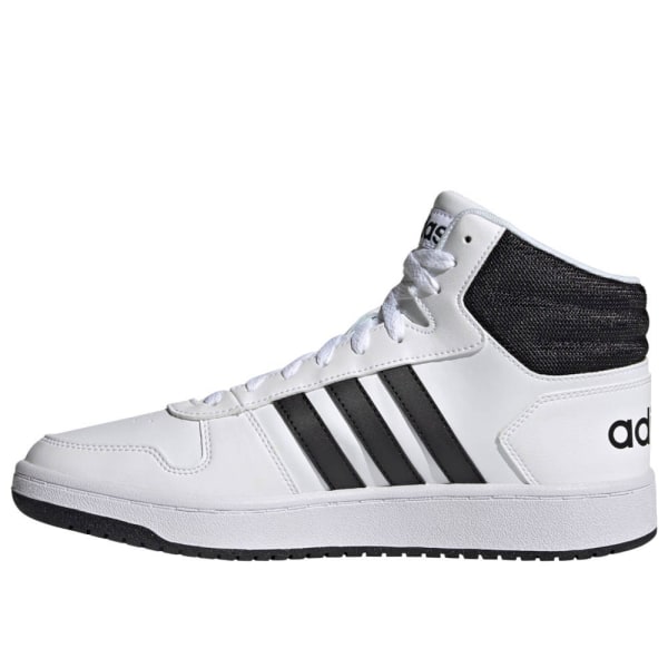 Sko Adidas Hoops 20 Mid Sort,Hvid 46