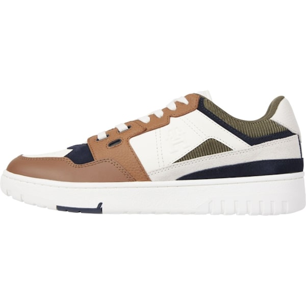 Puolikengät Tommy Hilfiger BASKET BETTER II LEATHER MIX Valkoiset 43