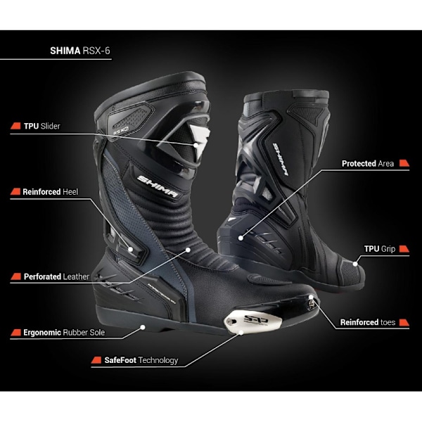 Sko Shima RSX6 Sort 45