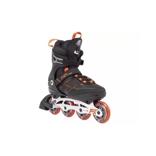 Rollerblades K2 Fit 80 Alu 2022 Mustat,Oranssin väriset 30,0 cm/46,0 eu/11,0 uk