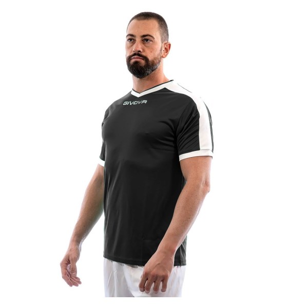 T-shirts Givova Revolution Interlock Sort 146 - 158 cm/XS