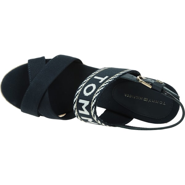Sandaler Tommy Hilfiger Seasonal Webbing Mid Wedge Sort 39