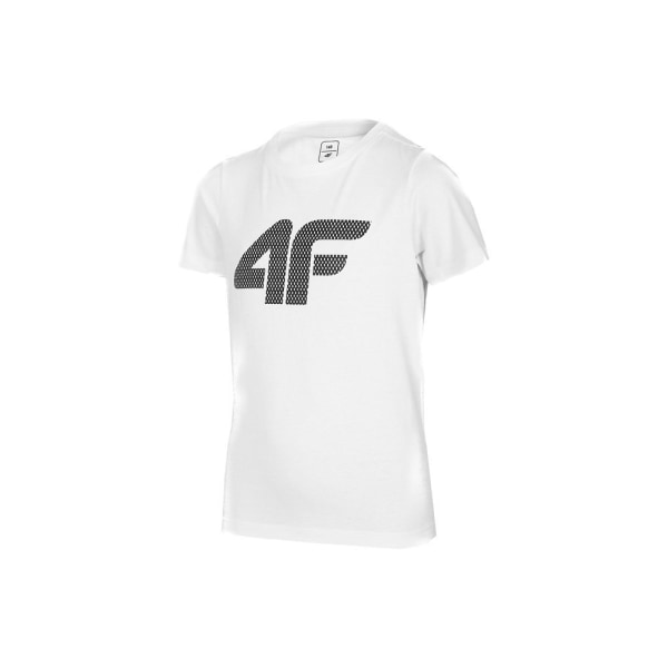 T-shirts 4F JTSM002 Hvid 128 - 133 cm