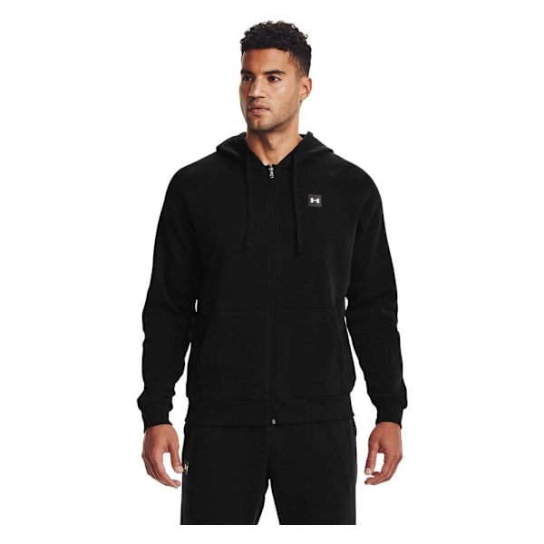 Puserot je Fleecet Under Armour Rival Fleece Fz Hoodie Mustat 173 - 177 cm/S