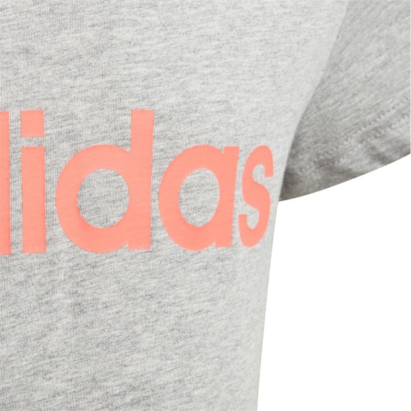 Shirts Adidas YG Essentials Linear Tee Gråa 164 - 169 cm/S