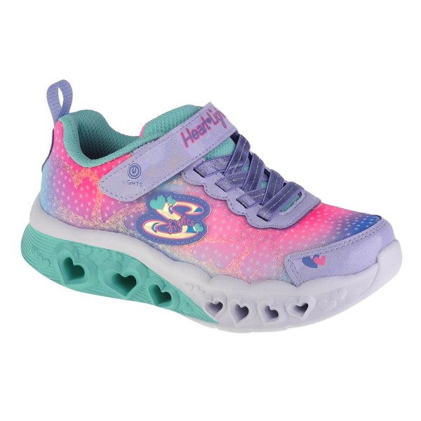 Lågskor Skechers Flutter Heart Lights Gröna,Rosa 29