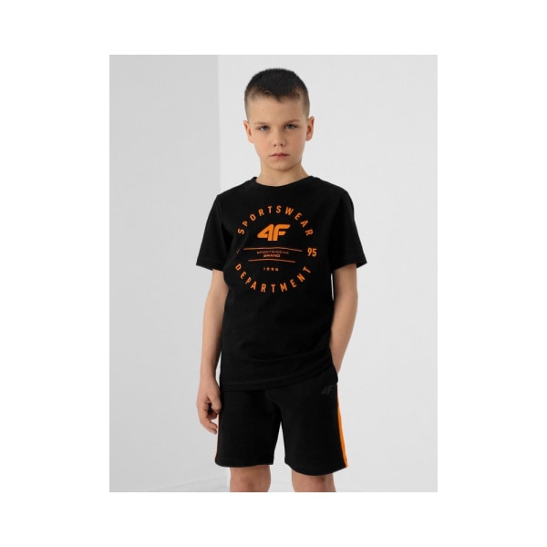 T-shirts 4F JTSM003 Sort 122 - 127 cm