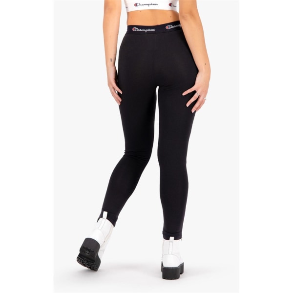 Bukser Champion Wmns Script Logo Waist Zip Detail Sort 163 - 167 cm/S