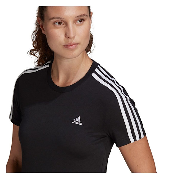 T-shirts Adidas Essentials Slim Sort 152 - 157 cm/XS
