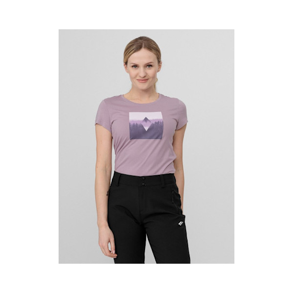 T-paidat 4F TSD061 Violetit 174 - 177 cm/XXL
