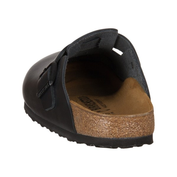 Træsko Birkenstock Boston Leder Sort 46