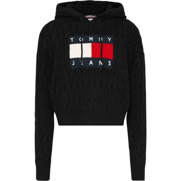 Sweatshirts Tommy Hilfiger DW0DW16528BDS Svarta 163 - 167 cm/S