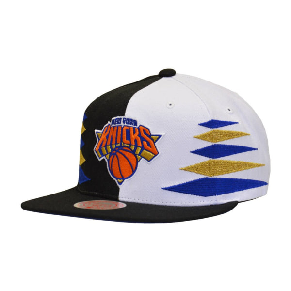 Hætter Mitchell & Ness Nba New York Knicks Snapback Sort,Hvid Produkt av avvikande storlek
