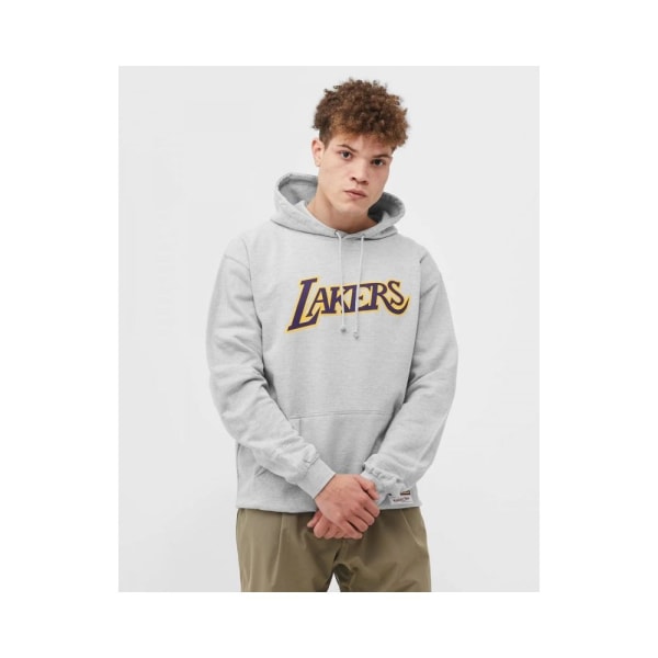 Sweatshirts Mitchell & Ness Team Logo Hoody Los Angeles Lakers M Gråa 173 - 177 cm/S