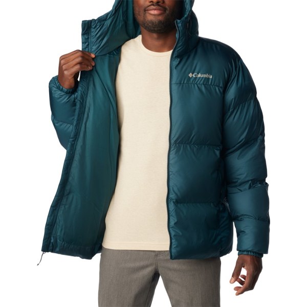 Jakker Columbia Puffect Hooded Jacket Blå 178 - 182 cm/M