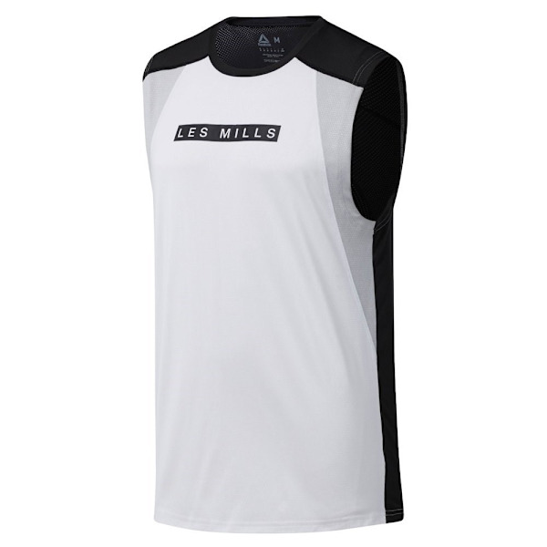 T-shirts Reebok Les Mills Smartvent Hvid,Sort 170 - 175 cm/S