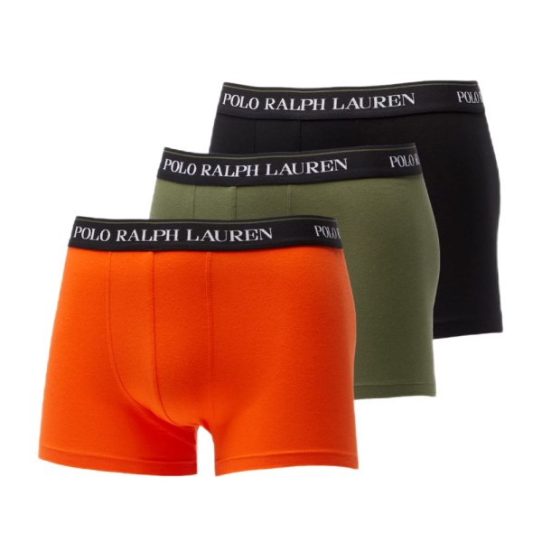 Majtki Ralph Lauren 3-pack Trunk Svarta,Gröna,Orange S
