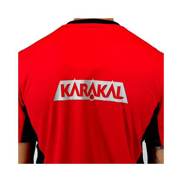 T-paidat Karakal Pro Tour Tee Punainen 173 - 177 cm/S