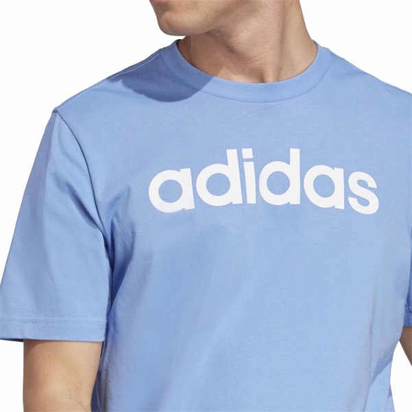 Shirts Adidas M Lin SJ T Blå 176 - 181 cm/L