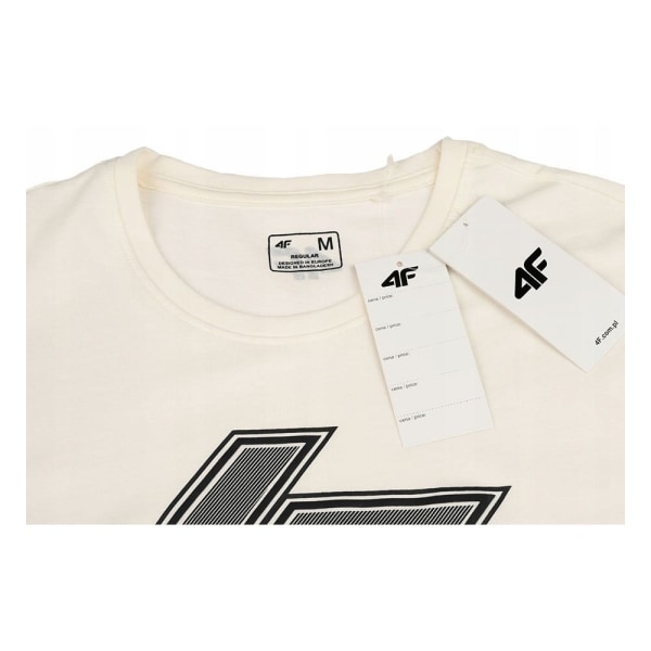 T-shirts 4F TSM010 Hvid 182 - 185 cm/XL