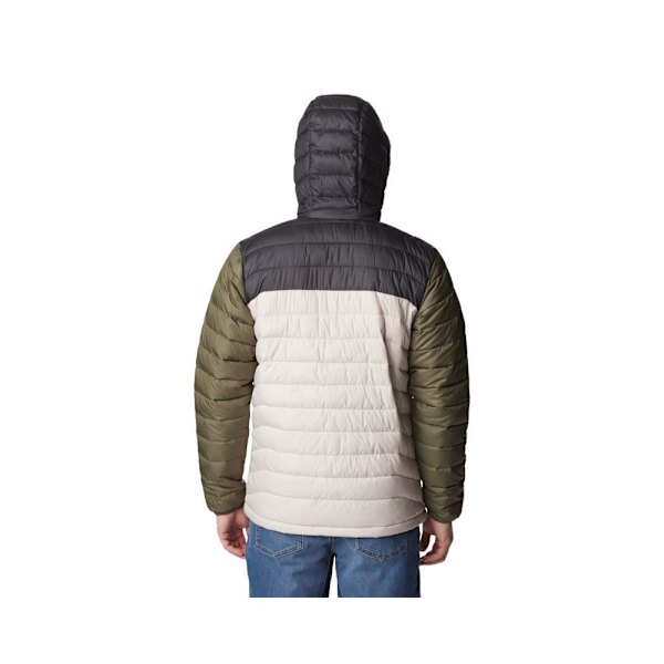 takki Columbia Powder Lite Oliivinväriset,Valkoiset 173 - 177 cm/S
