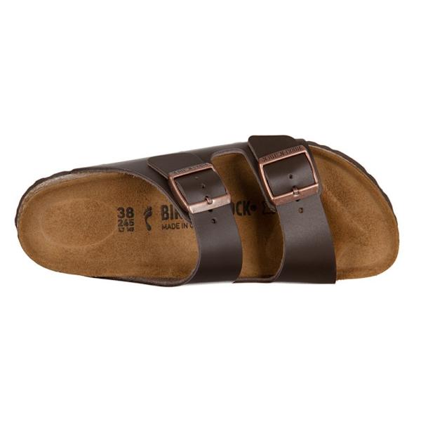 Tøffel Birkenstock Arizona Braun Naturleder Sort 36