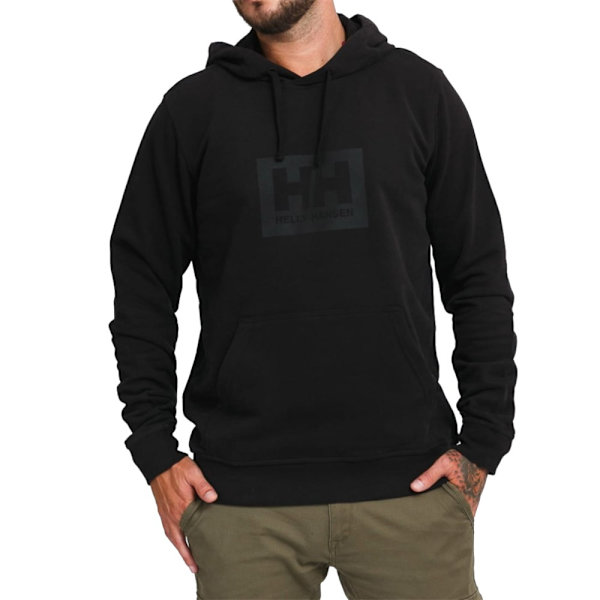 Puserot je Fleecet Helly Hansen Hh Box Hoodie Mustat 179 - 185 cm/L