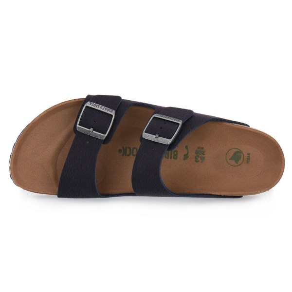 Tøffel Birkenstock Arizona Desert Dust Indigo Vegcalz S Brun 42