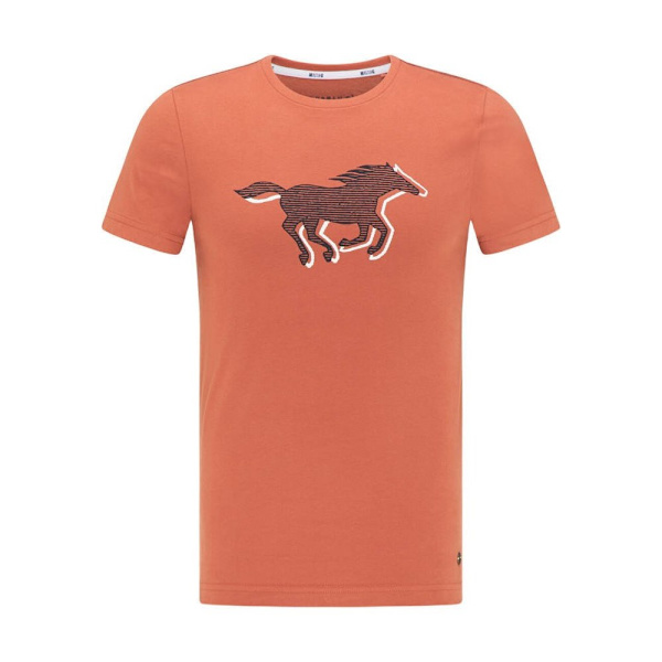 Shirts Mustang Aaron C Print Orange 164 - 169 cm/S