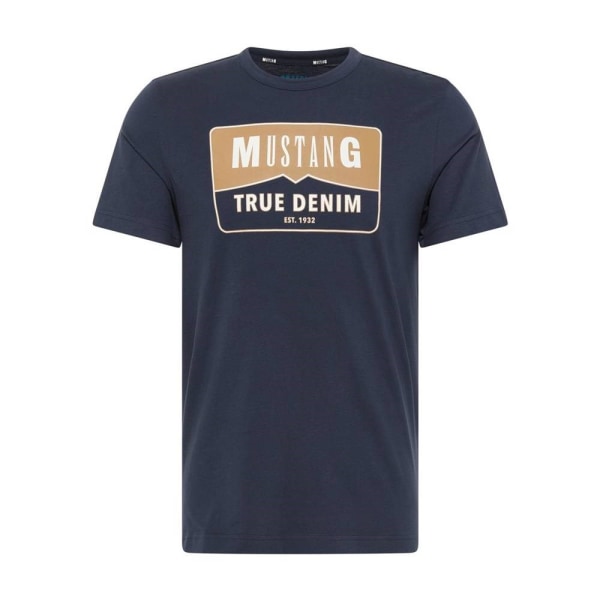 T-paidat Mustang Alex C Print Tummansininen 182 - 187 cm/XL