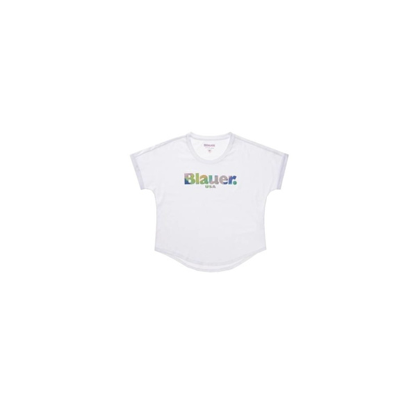 T-shirts Blauer BLDH02243100 Hvid 158 - 162 cm/XS