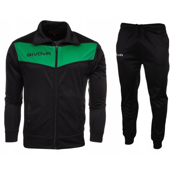 Verryttelypuvut Givova Tuta Visa Mustat 184 - 192 cm/XL