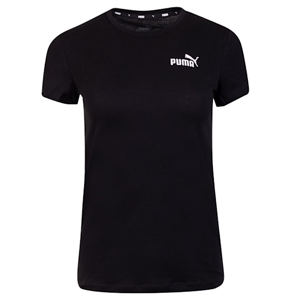 T-paidat Puma Essentials Embroidery Tee Mustat 158 - 163 cm/XS