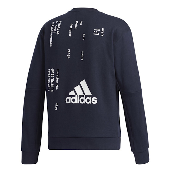 Sweatshirts Adidas Tech Graphic Crew Sort 182 - 187 cm/XL
