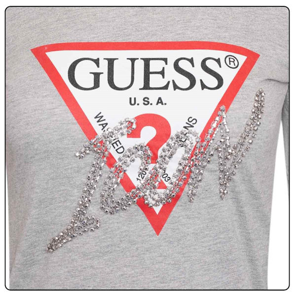 Shirts Guess W2BI39I3Z13LMGY Gråa 158 - 162 cm/XS