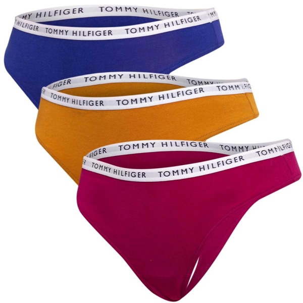 Majtki Tommy Hilfiger 3PACK Tummanpunainen,Oranssin väriset M