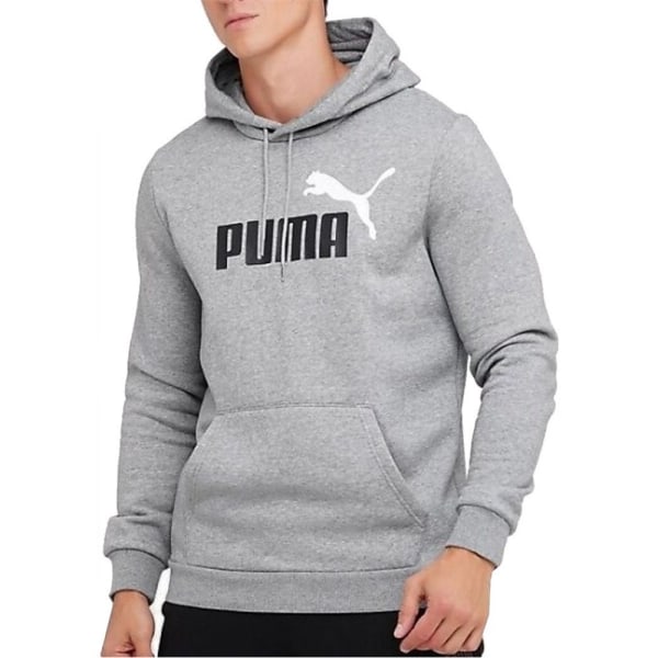 Sweatshirts Puma Ess 2 Col Big Logo Hoodie Grå 176 - 181 cm/M
