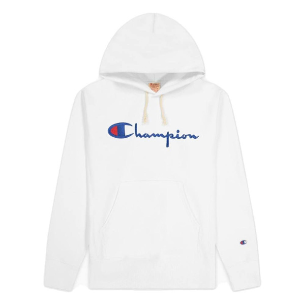 Sweatshirts Champion Reverse Weave Script Logo Hooded Sweatshirt Hvid 173 - 177 cm/S