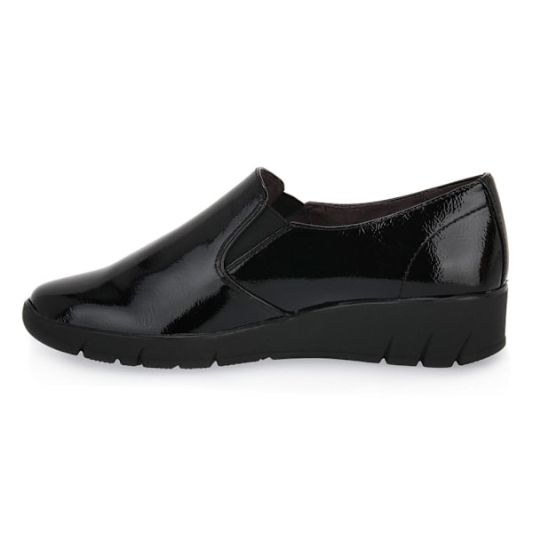Sneakers low Jana 018 Black Patent Sort 39