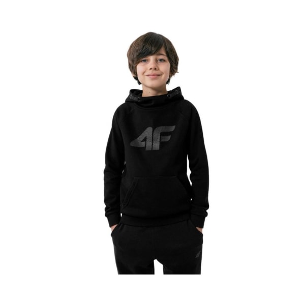 Puserot je Fleecet 4F JBLM002 Mustat 122 - 127 cm