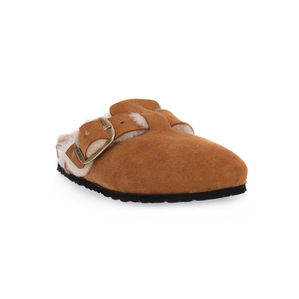 Tofflor Frau Montone Cammello Bruna 39